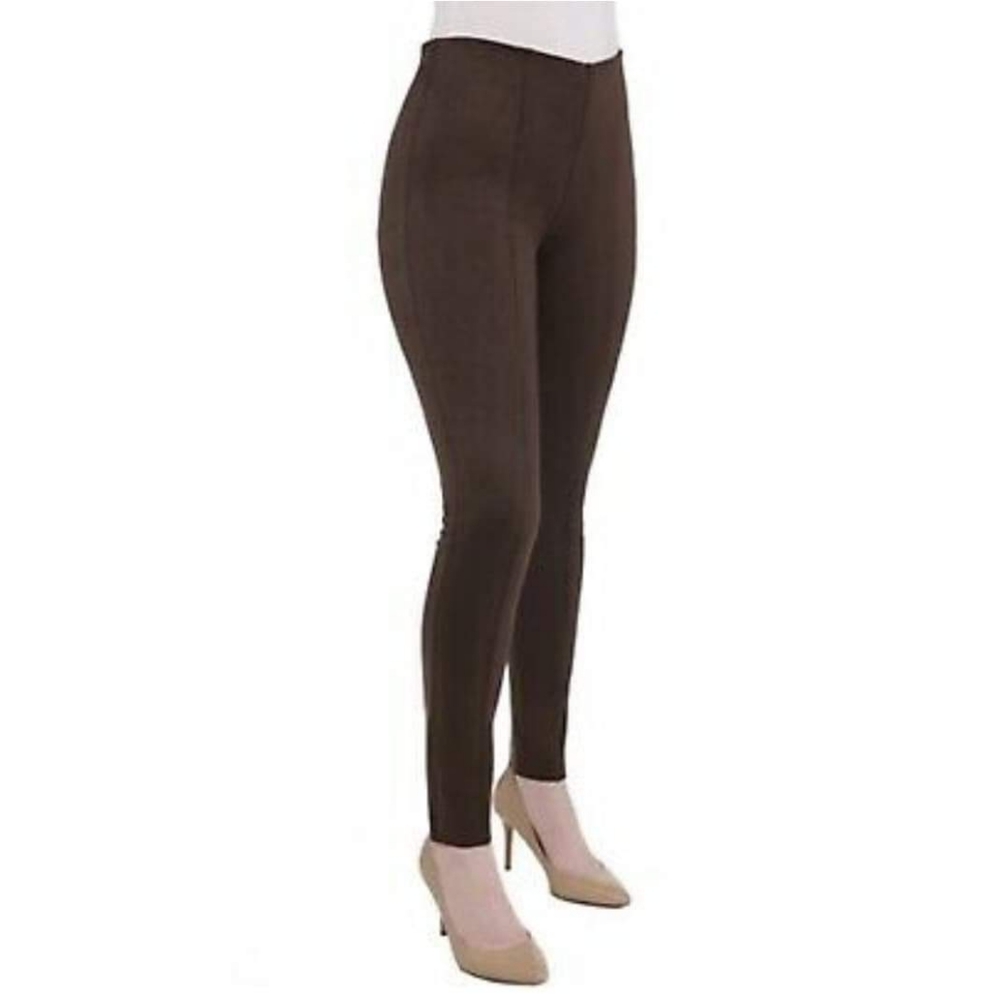 Nygard Luxe Slims Coffee Brown Ponte Suede Legging